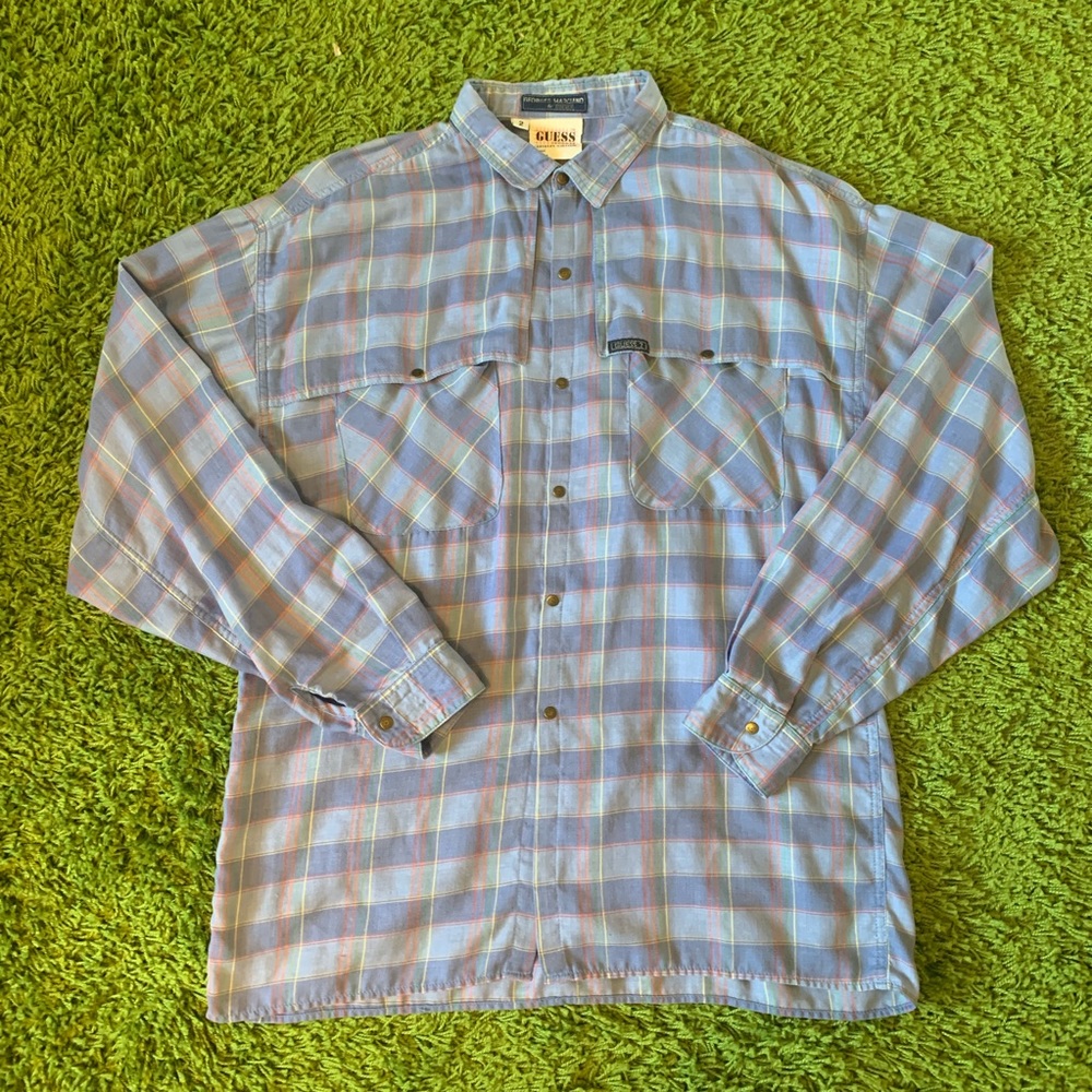 Vtg 80s Guess by George Marciano Western Flannel
